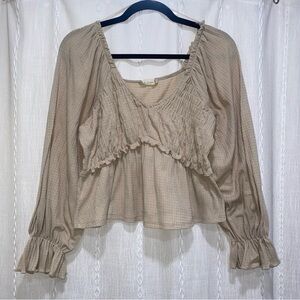 altar’d state ribbed peplum top
